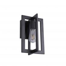  LIT70186BK - 11" Outdoor Wall Lighting with 1X60W E26. Finish: Black Dimensions : H=11" W : 7.00"