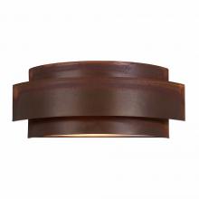  A16201-02 - Northridge Double Sconce - Rustic Plain - Rustic Brown Finish