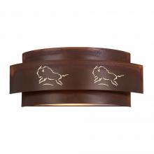  A16239-02 - Northridge Double Sconce - Bison - Rust Patina Finish