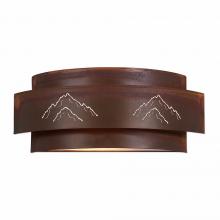  A16241-02 - Northridge Double Sconce - Mountain - Rust Patina Finish