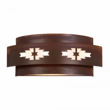  A16284-02 - Northridge Double Sconce - Pueblo - Rust Patina Finish