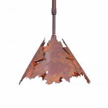  A20105ST-02 - Mini-Pendant Maple - Rust Patina Finish - Adjustable Stem