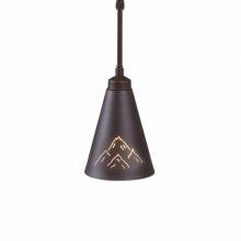  A24041ST-27 - Canyon Pendant Extra Small - Mountain - Rustic Brown Finish - Adjustable Stem