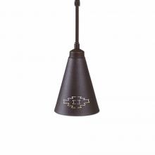  A24084ST-27 - Canyon Pendant Extra Small - Pueblo - Rustic Brown Finish - Adjustable Stem