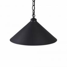  A24401CH-97 - Canyon Pendant Shallow - Rustic Plain - Black Iron Finish - Chain