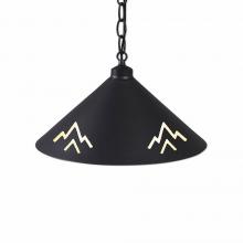  A24402CH-97 - Canyon Pendant Shallow - Deception Pass - Black Iron Finish - Chain