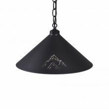  A24441CH-97 - Canyon Pendant Shallow - Mountain - Black Iron Finish - Chain