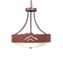  A44641FC-HR-02 - Ridgemont Foyer Chandelier Large Short - Bowl Bottom - Mountain - Frosted Glass Bowl