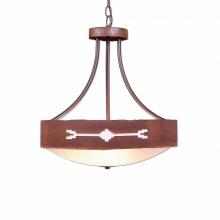  A44685FC-HR-02 - Ridgemont Foyer Chandelier Large Short - Bowl Bottom - Del Rio - Frosted Glass Bowl