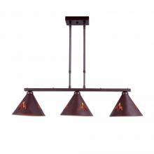  A45202-27 - Canyon Island Billiard Light Small - Deception Pass - Rustic Brown Finish