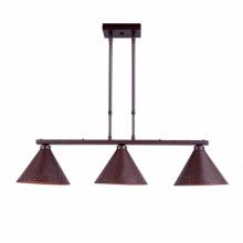  A45210-27 - Canyon Island Billiard Light Small - Possession Point - Rustic Brown Finish