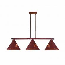  A45302-02 - Canyon Island Billiard Light Large - Deception Pass - Rust Patina Finish