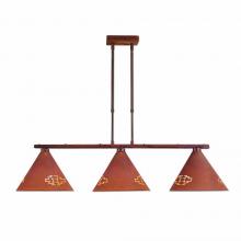  A45384-02 - Canyon Island Billiard Light Large - Pueblo - Rust Patina Finish