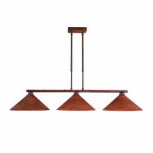 Avalanche Ranch Lighting A45510-02 - Canyon Island Billiard Light Shallow - Possession Point - Rust Patina Finish