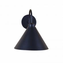  A52501-97 - Canyon Sconce Large - Rustic Plain - Black Iron Finish