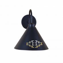  A52584-97 - Canyon Sconce Large - Pueblo - Black Iron Finish