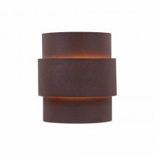  A56101-27 - Northridge Sconce Small - Rustic Plain - Rustic Brown Finish