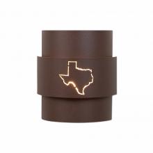  A56187-27 - Northridge Sconce Small - Texas State Outline Cutout - Rustic Brown Finish