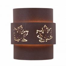  A56206-27 - Northridge Sconce Large - Maple Cutout - Rustic Brown Finish