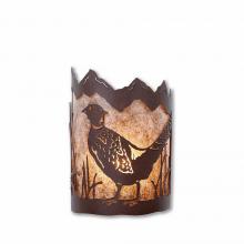  M13251AL-27 - Cascade Sconce Small - Pheasant - Almond Mica Shade - Rustic Brown Finish