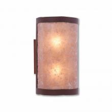 Avalanche Ranch Lighting M19101AL-27 - Kincaid Sconce - Rustic Plain - Almond Mica Shade - Rustic Brown Finish