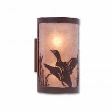  M19164AL-27 - Kincaid Sconce - Loon - Almond Mica Shade - Rustic Brown Finish