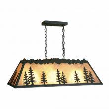  M45414AL-47 - Rocky Mountain Billiard Light Small - Spruce Tree - Almond Mica Shade - Forest Green / Cedar Green