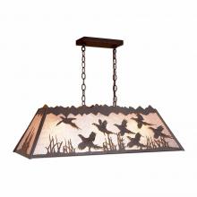  M45451AL-27 - Rocky Mountain Billiard Light Small - Pheasant - Almond Mica Shade - Rustic Brown Finish