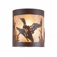  M49164AL-27 - Kincaid Ceiling Light - Loon - Almond Mica Shade - Rustic Brown Finish