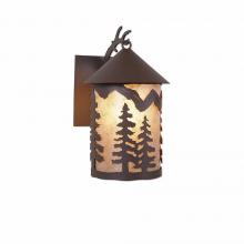  M51514AL-27 - Cascade Lantern Sconce Mica Medium - Spruce Tree - Almond Mica Shade - Rustic Brown Finish