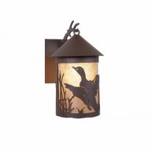  M51564AL-27 - Cascade Lantern Sconce Mica Medium - Loon - Almond Mica Shade - Rustic Brown Finish