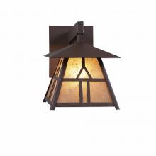  M53573AL-27 - Smoky Mountain Sconce Extra Small - Westhill - Almond Mica Shade - Rustic Brown Finish