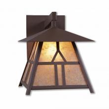  M53673AL-27 - Smoky Mountain Sconce Large - Westhill - Almond Mica Shade - Rustic Brown Finish