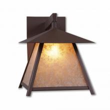  M53679AL-27 - Smoky Mountain Sconce Large - Northrim - Almond Mica Shade - Rustic Brown Finish