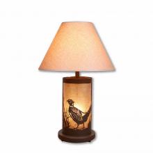  M60151AL-KR-27 - Cascade Table Lamp - Pheasant - Almond Mica Shade - Rustic Brown Finish