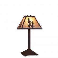  M62414AL-28 - Rocky Mountain Desk Lamp - Spruce Tree - Almond Mica Shade - Dark Bronze Metallic Finish