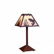  M62481AL-27 - Rocky Mountain Desk Lamp - Trout - Almond Mica Shade - Rustic Brown Finish