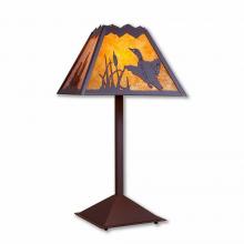  M62564AM-27 - Rocky Mountain Table Lamp - Loon - Amber Mica Shade - Rustic Brown Finish