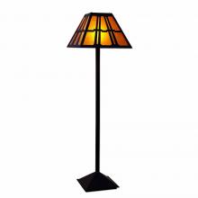  M62672AM-97 - Rocky Mountain Floor Lamp - Eastlake - Amber Mica Shade - Black Iron Finish