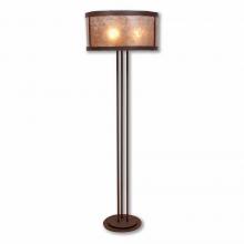 Avalanche Ranch Lighting M69301AL-27 - Kincaid Floor Lamp - Rustic Plain - Almond Mica Shade - Rustic Brown Finish