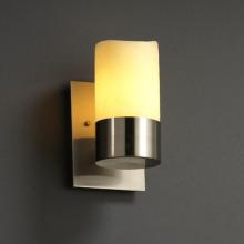 Justice Design Group CNDL-8761-14-AMBR-DBRZ - Dakota 1-Uplight Wall Sconce