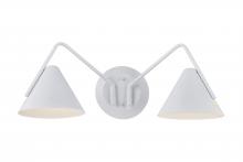 Justice Design Group NSH-4242-WHTE - Zag 2-Light LED Wall Sconce