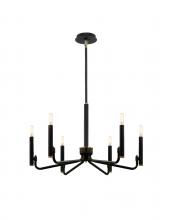 Justice Design Group NSH-8183-MBBR - Bedford 24" 6-Light Chandelier