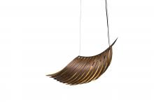 Justice Design Group NSH-8323-SFBZ - Palmera 30" Curved Leaf Pendant