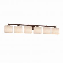 Justice Design Group CLD-8436-55-DBRZ - Regency 6-Light Bath Bar