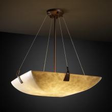 Justice Design Group CLD-9641-25-DBRZ-LED-3000 - 18" Pendant Bowl w/ Tapered Clips