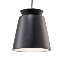 Justice Design Group CER-6425-MAT-CROM-BKCD - Small Trapezoid Pendant