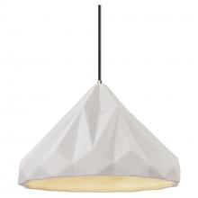 Justice Design Group CER-6450-BIS-ABRS-BKCD-LED1-700 - Geometric 1-Light LED Pendant