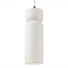 Justice Design Group CER-6510-BIS-MBLK-WTCD - Tall Hourglass Pendant