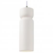 Justice Design Group CER-6510-BIS-NCKL-WTCD-LED1-700 - Tall Hourglass LED Pendant